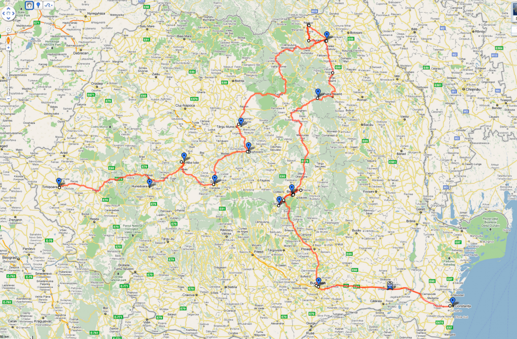 Itinerario por Rumanía