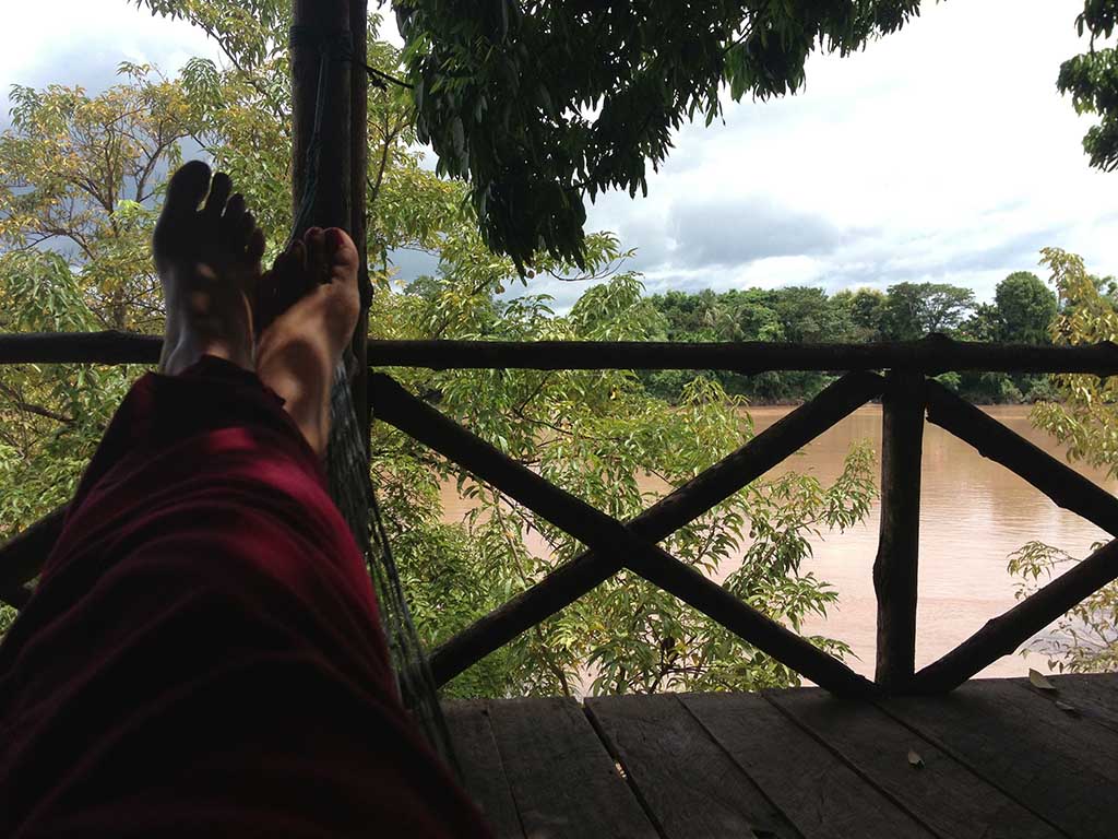 Descansando en Pakse