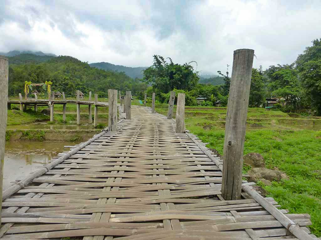 Puente de Bambú, Pai (Tailandia)